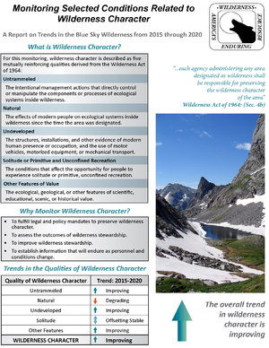 Figure 1.1.4—Summary page for the Individual Wilderness Report.