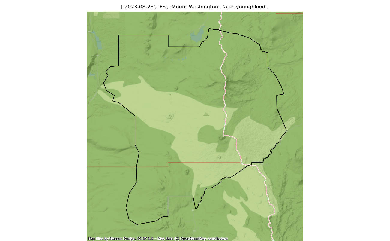 wilderness boundary map